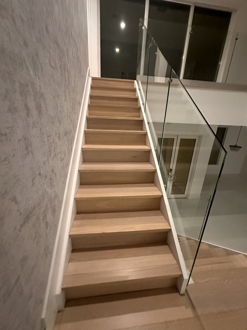 White Oak Engineered Flooring-Stairs