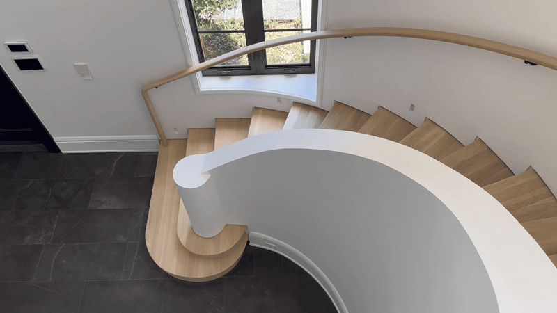 White Oak Engineered Stair Flooring